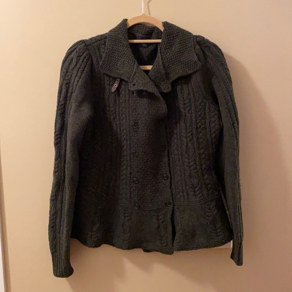 Rugby Ralph Lauren sweater jacket loden green